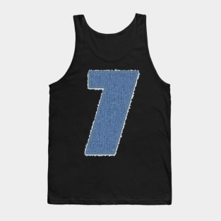 Number Seven Blue Denim Tank Top